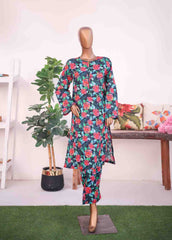 WCK-018- 2 Piece Printed Stitched Co-ords