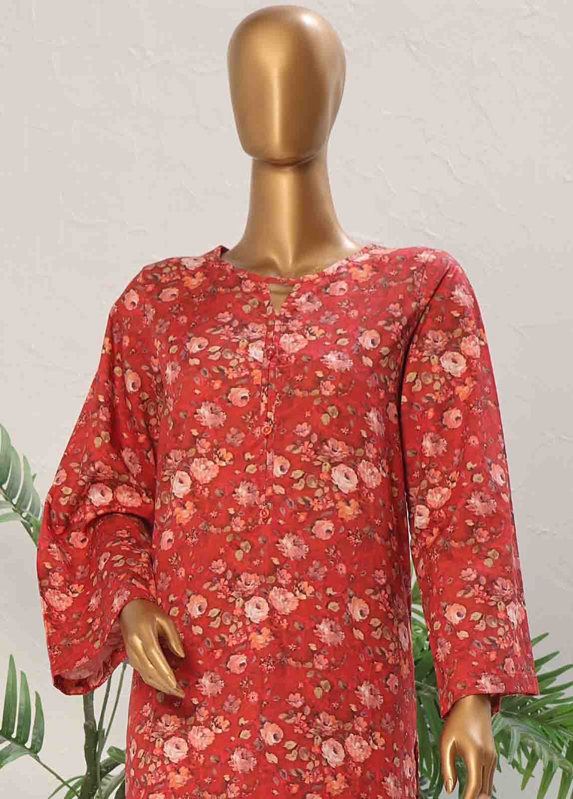 WCK-020- 2 Piece Printed Cotton Stitched Co-ords