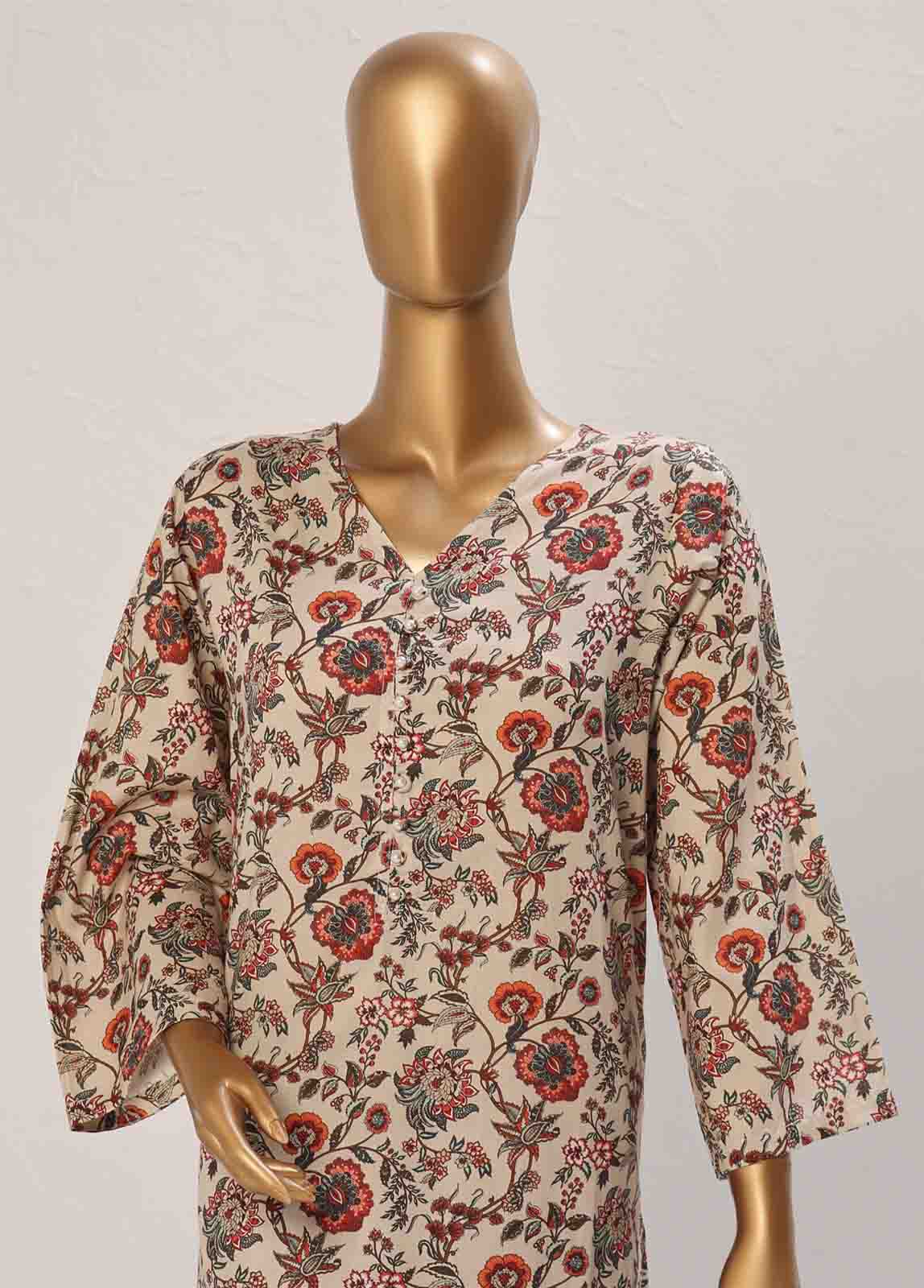 WCK-021- 2 Piece Printed Cotton Stitched Co-ords