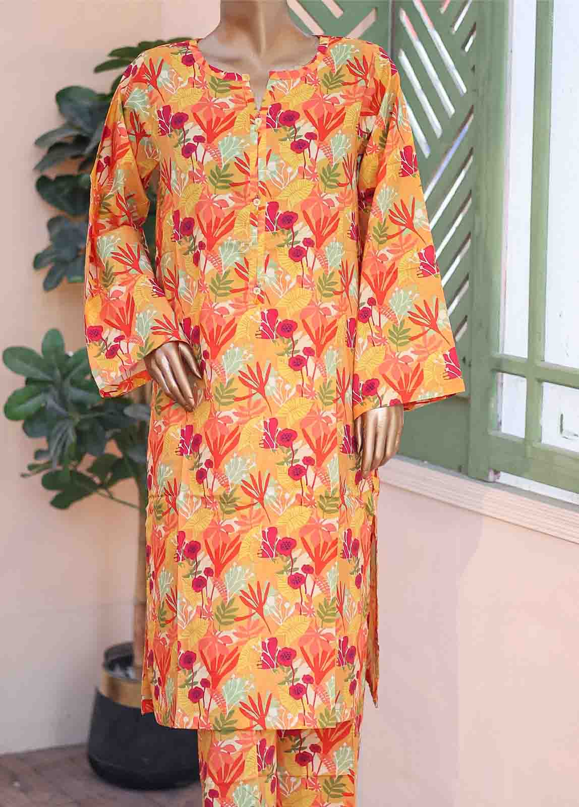 Bin Saeed Fabric - WCK-024- 2 Piece Printed Stitched Co-ords