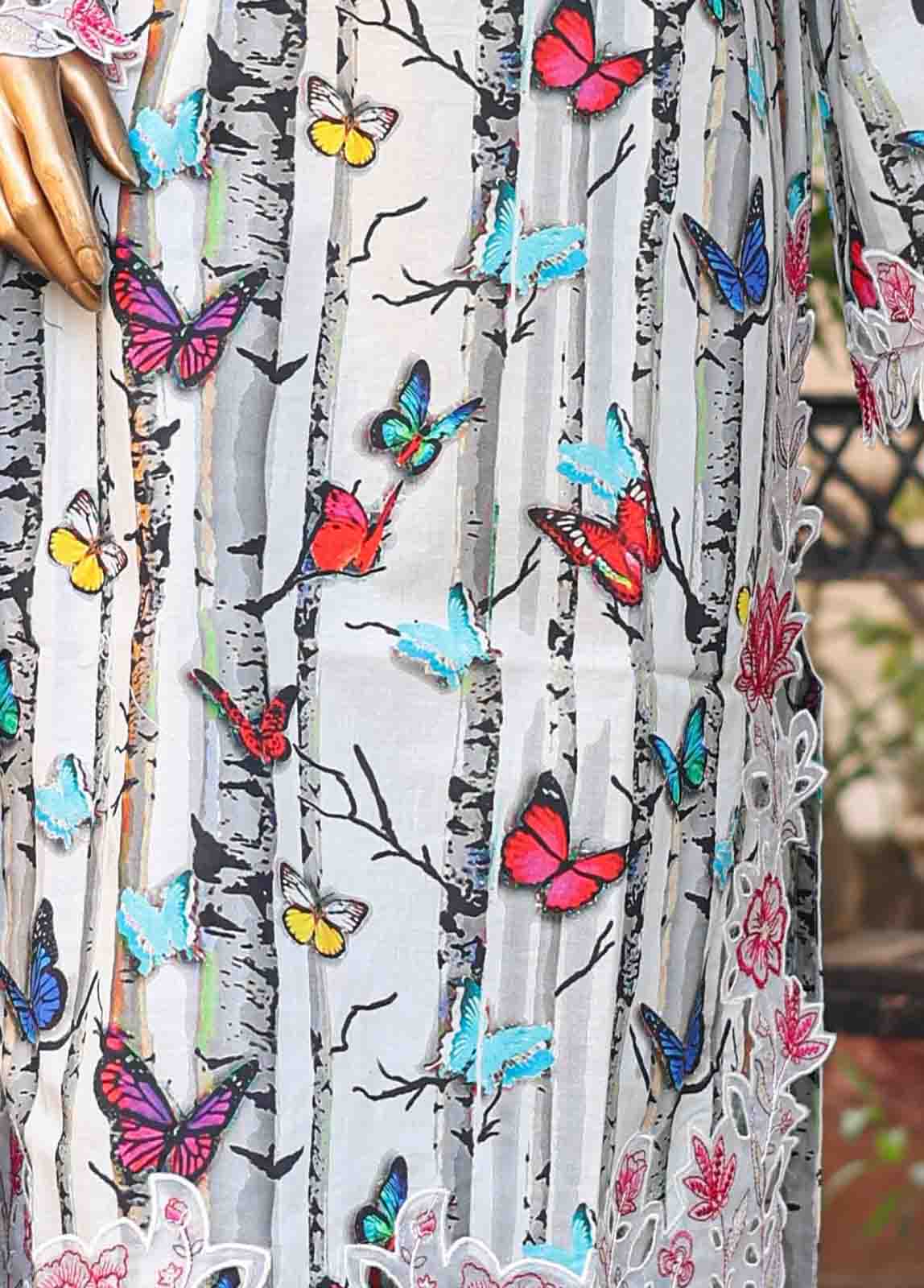 Bin Saeed Fabric - WCKE-001-3 Piece Embroidered Stitched Suit