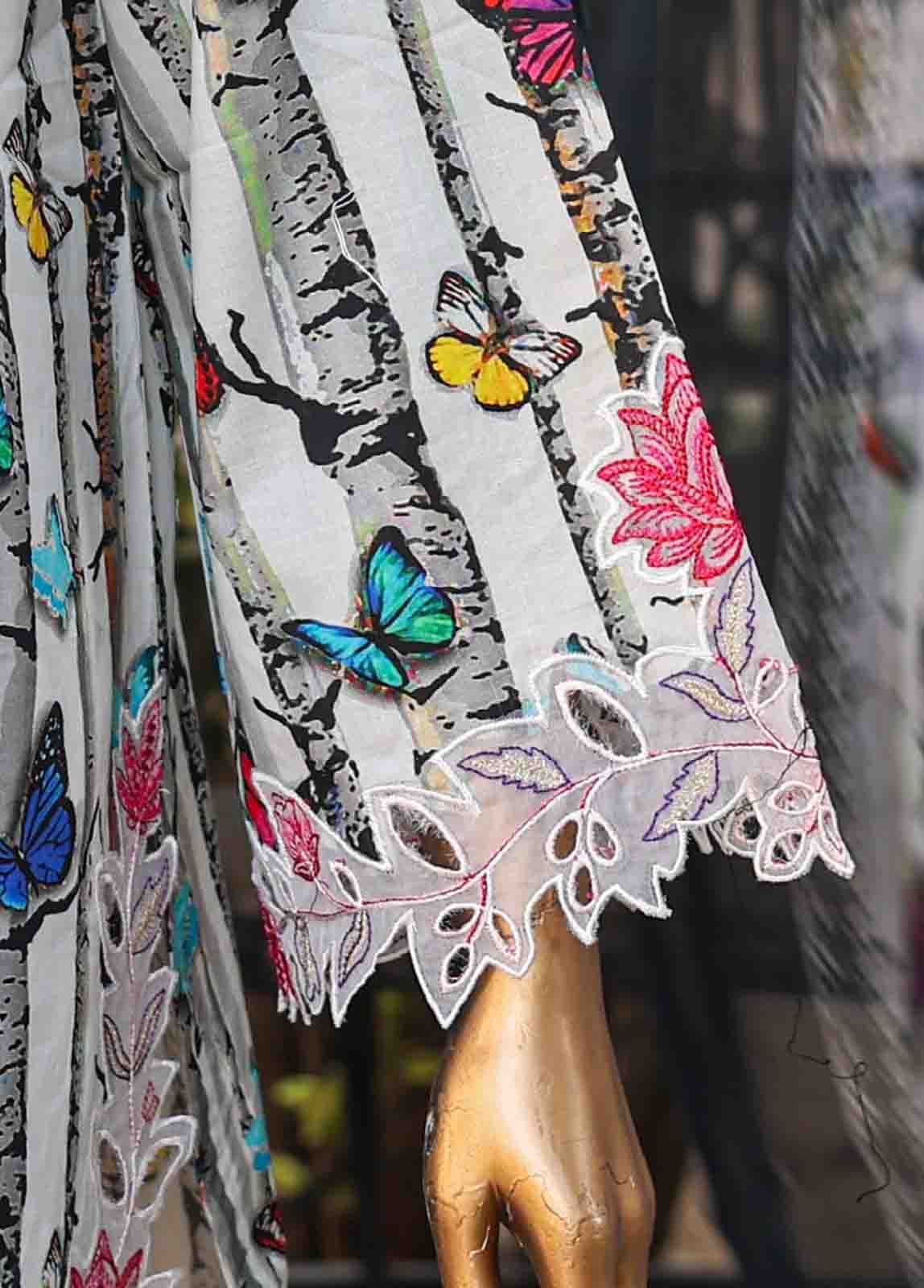 Bin Saeed Fabric - WCKE-001-3 Piece Embroidered Stitched Suit