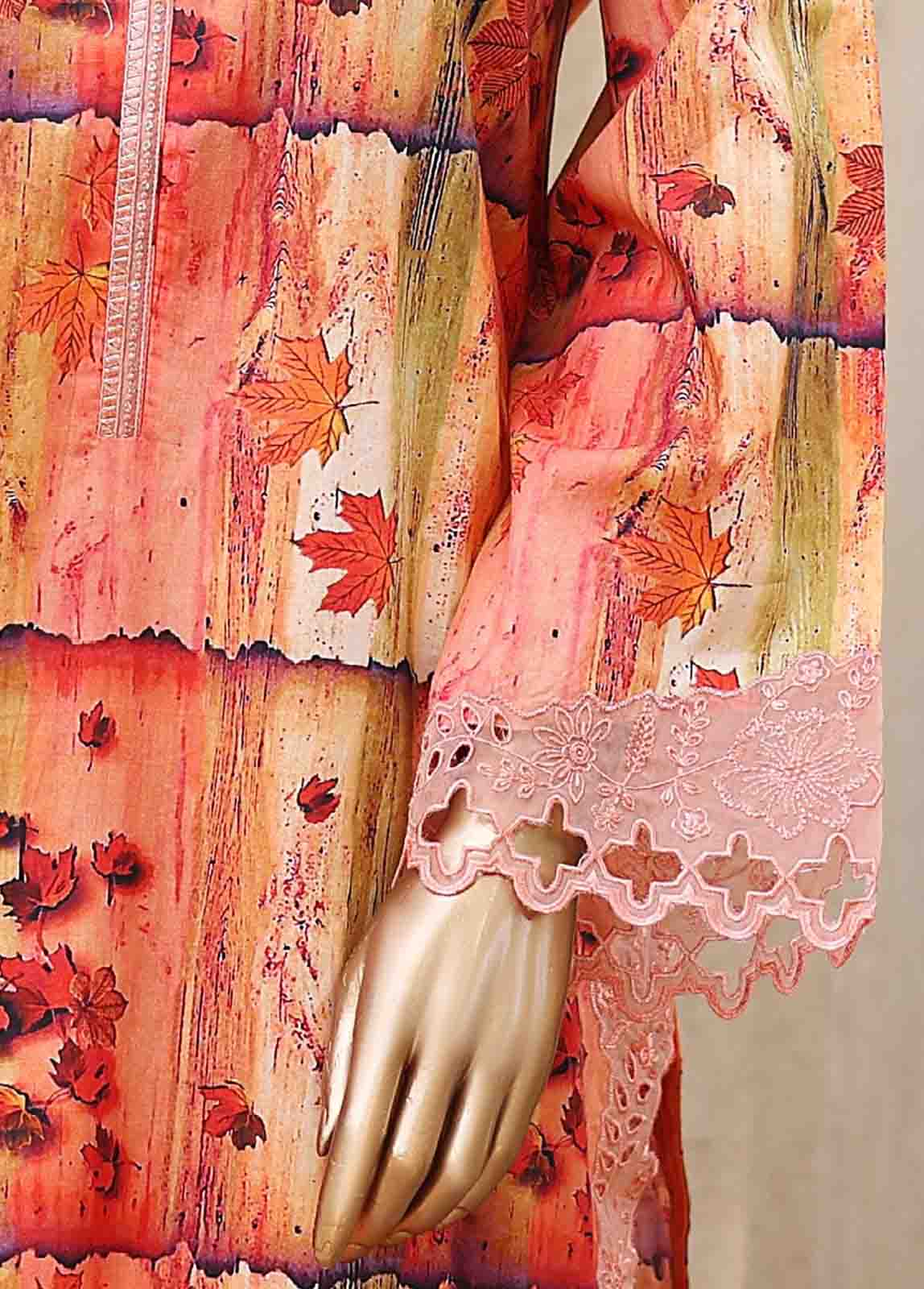 Bin Saeed Fabric - WCKE-002-3 Piece Embroidered Stitched Suit