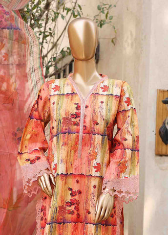 Bin Saeed Fabric - WCKE-002-3 Piece Embroidered Stitched Suit