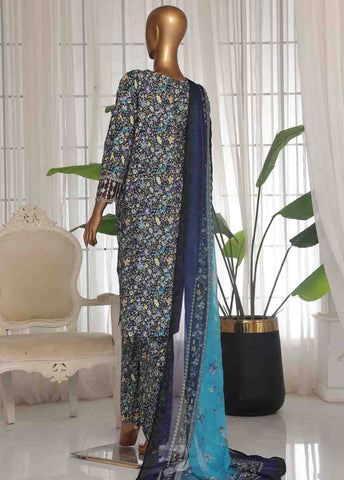 Bin Saeed Fabric - WCKE-002 C-3 Piece Chikankari Stitched Suit