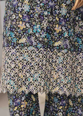 Bin Saeed Fabric - WCKE-002 C-3 Piece Chikankari Stitched Suit