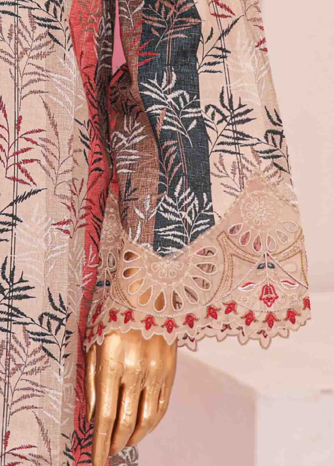 Bin Saeed Fabric - WCKE-003-3 Piece Embroidered Stitched Suit