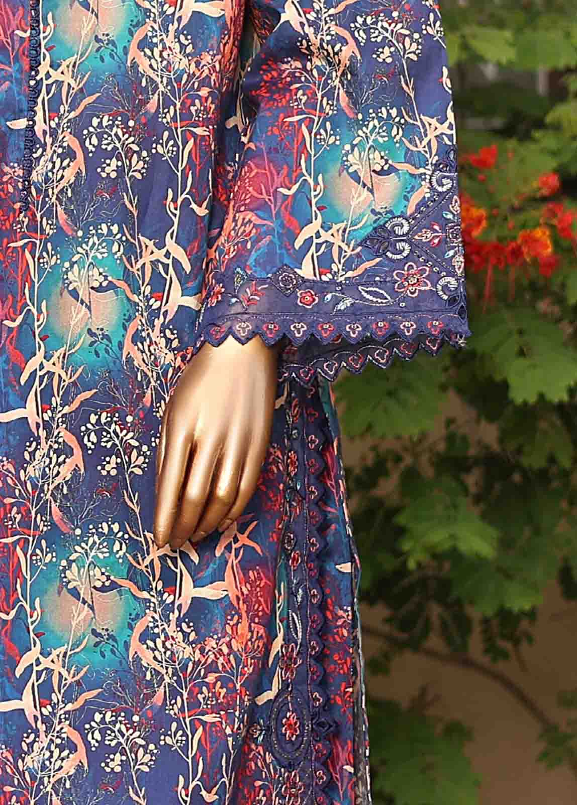 Bin Saeed Fabric - WCKE-004-3 Piece Embroidered Stitched Suit