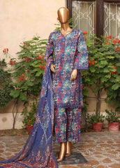 WCKE-004-3 Piece Embroidered Stitched Suit