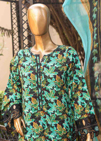 Bin Saeed Fabric - WCKE-005-3 Piece Embroidered Stitched Suit