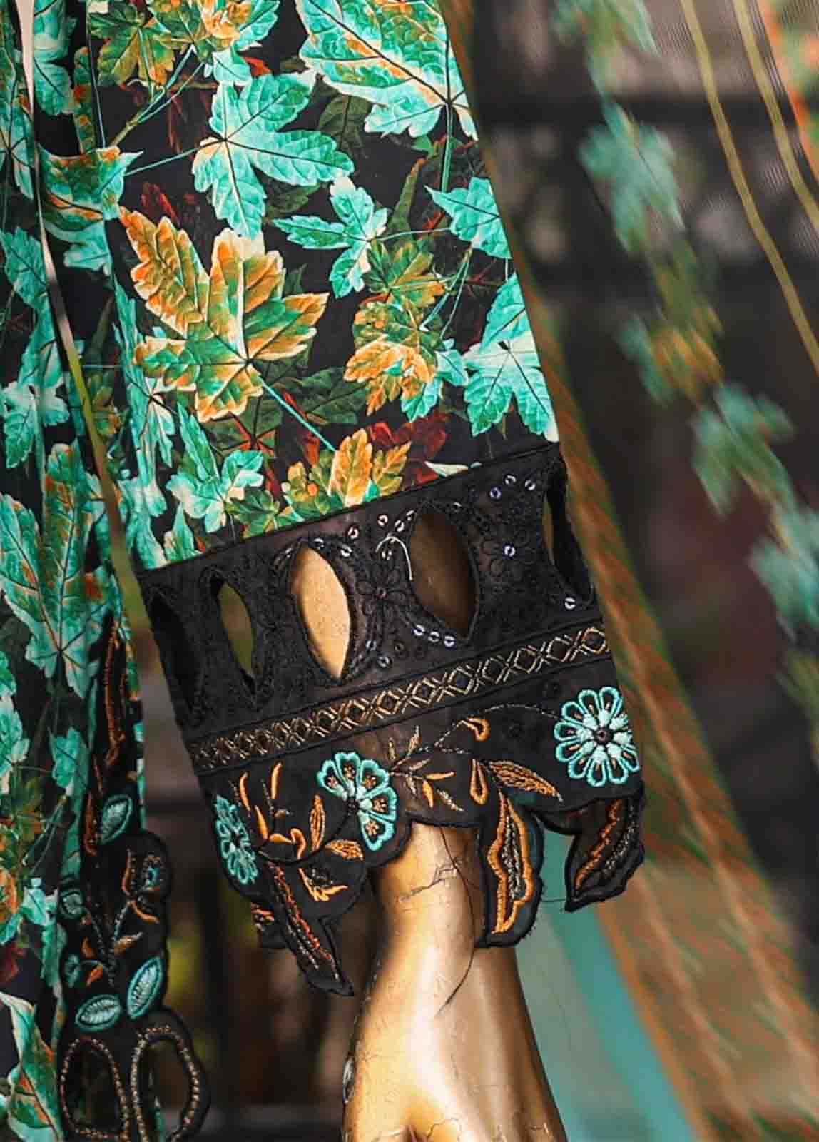 Bin Saeed Fabric - WCKE-005-3 Piece Embroidered Stitched Suit