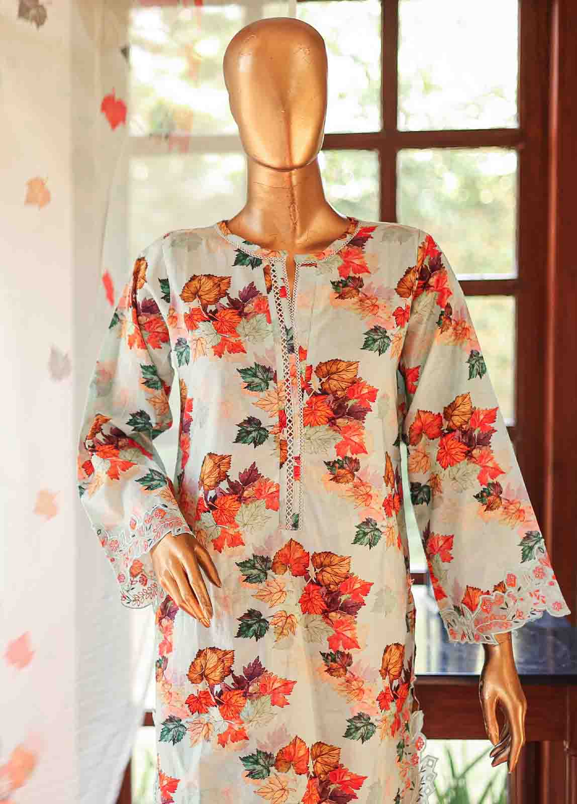 Bin Saeed Fabric - WCKE-007-3 Piece Embroidered Stitched Suit