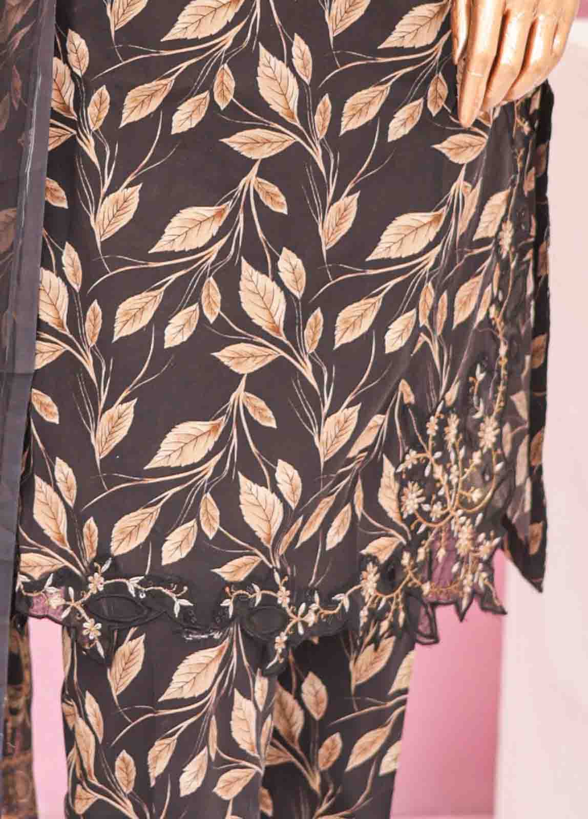 Bin Saeed Fabric - WCKE-009-3 Piece Embroidered Stitched Suit