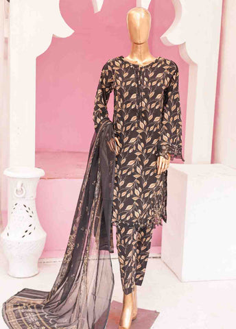 Bin Saeed Fabric - WCKE-009-3 Piece Embroidered Stitched Suit