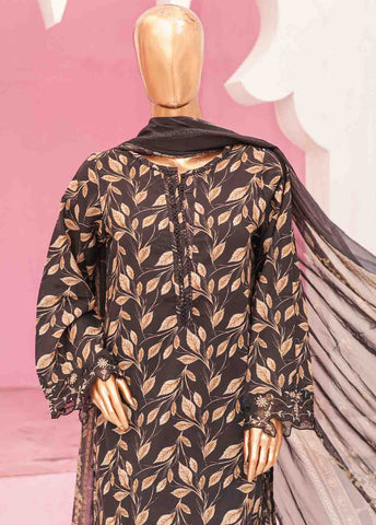 Bin Saeed Fabric - WCKE-009-3 Piece Embroidered Stitched Suit