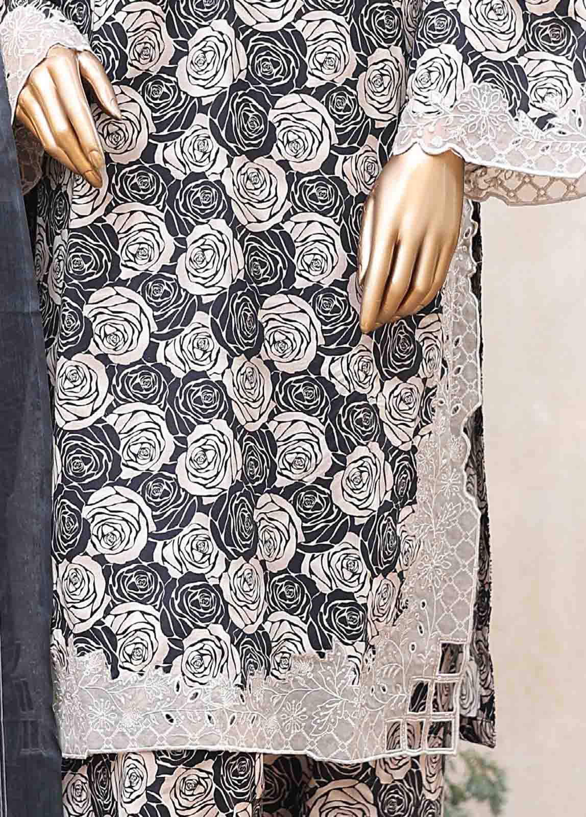 Bin Saeed Fabric - WCKE-010-3 Piece Embroidered Stitched Suit