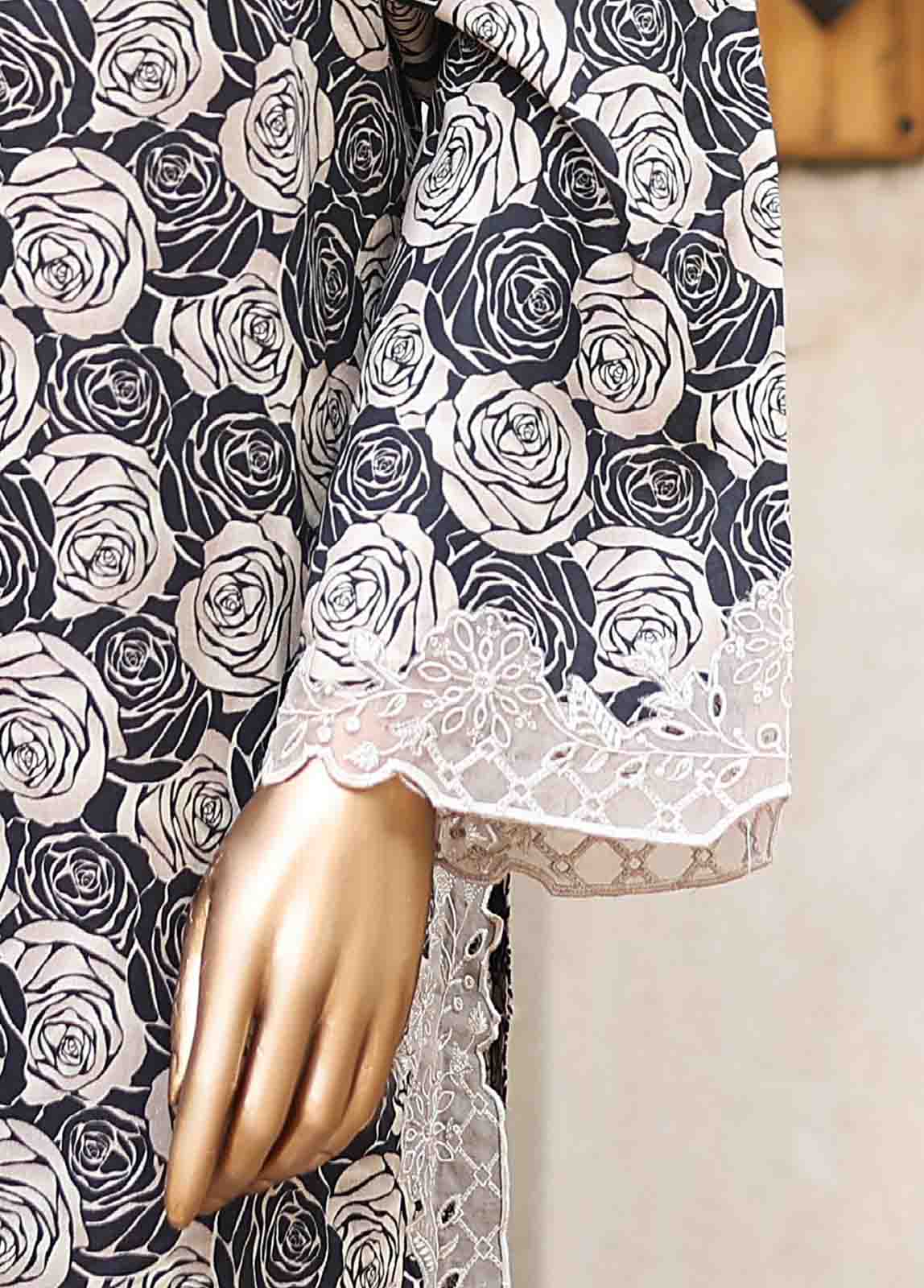 Bin Saeed Fabric - WCKE-010-3 Piece Embroidered Stitched Suit