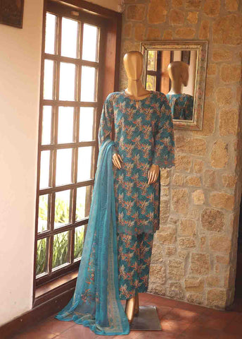 Bin Saeed Fabric - WCKE-011-3 Piece Embroidered Stitched Suit