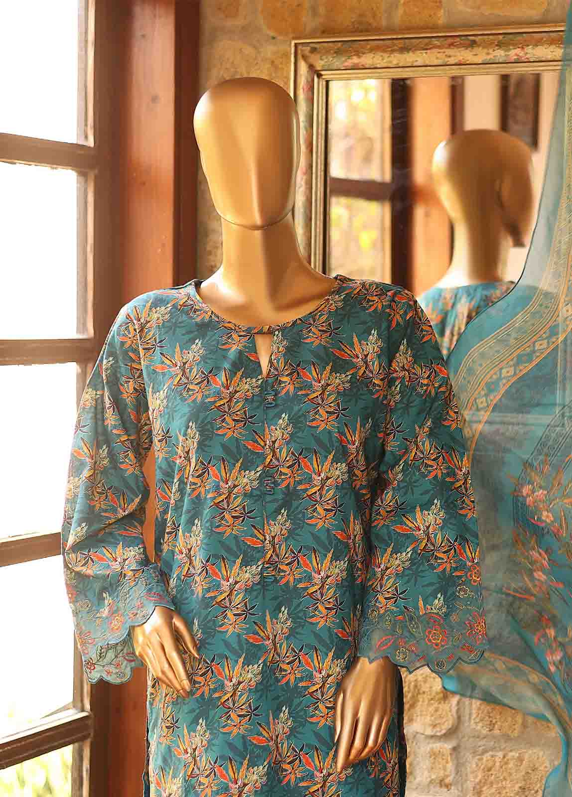 Bin Saeed Fabric - WCKE-011-3 Piece Embroidered Stitched Suit