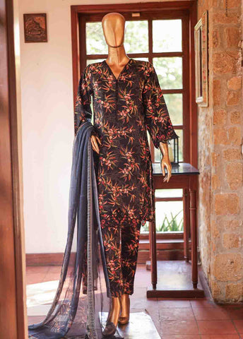 Bin Saeed Fabric - WCKE-012-3 Piece Embroidered Stitched Suit