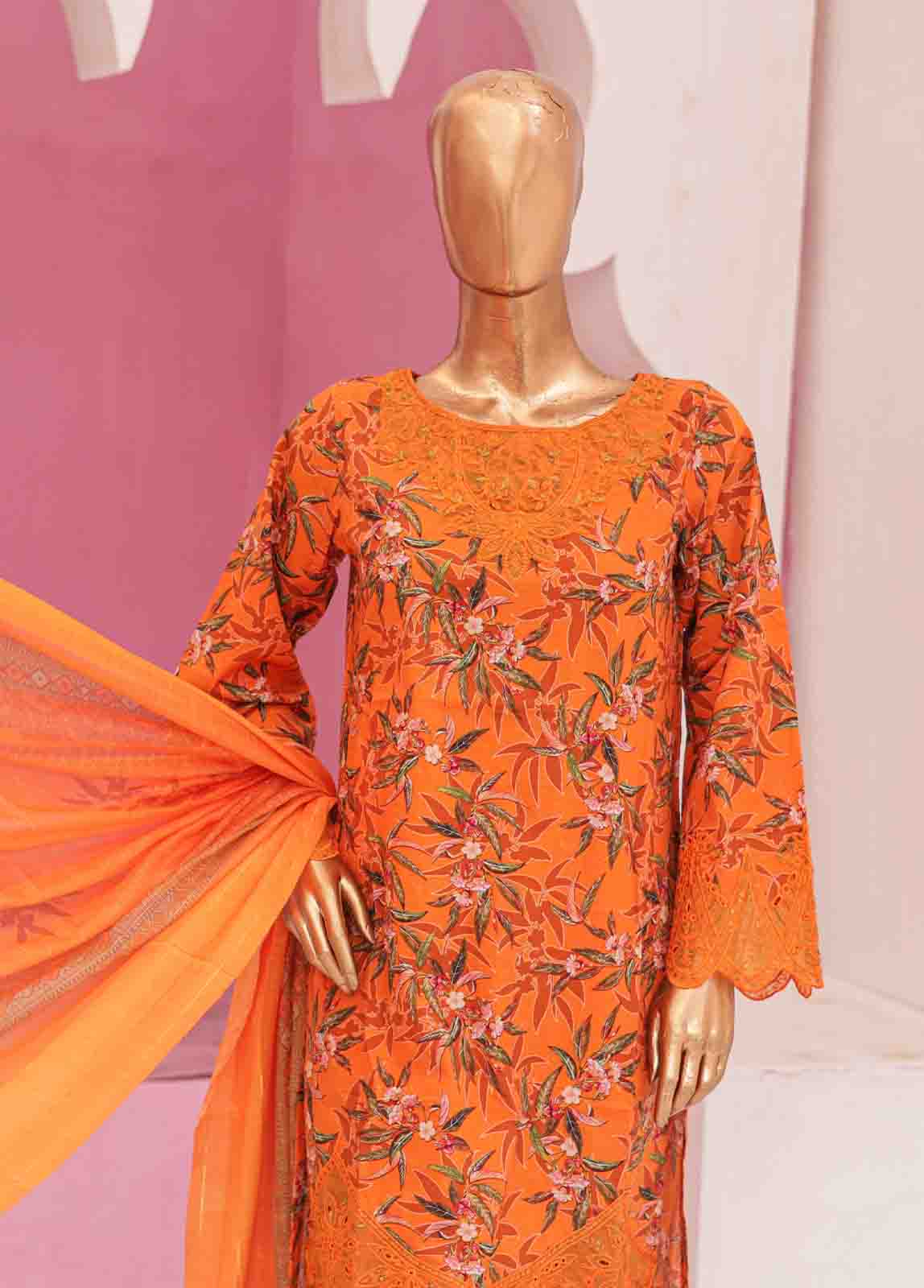 Bin Saeed Fabric - WCKE-013-3 Piece Embroidered Stitched Suit