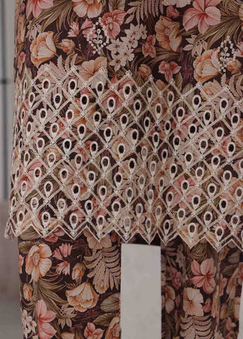 Bin Saeed Fabric - WCKE-014 C-3 Piece Chikankari Stitched Suit