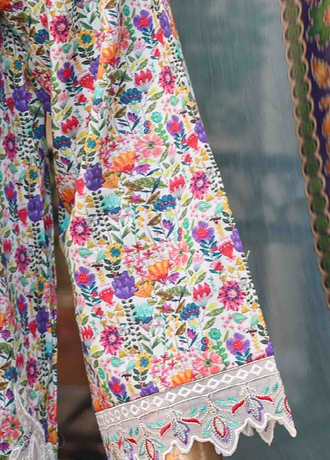 Bin Saeed Fabric - WCKE-015-3 Piece Embroidered Stitched Suit