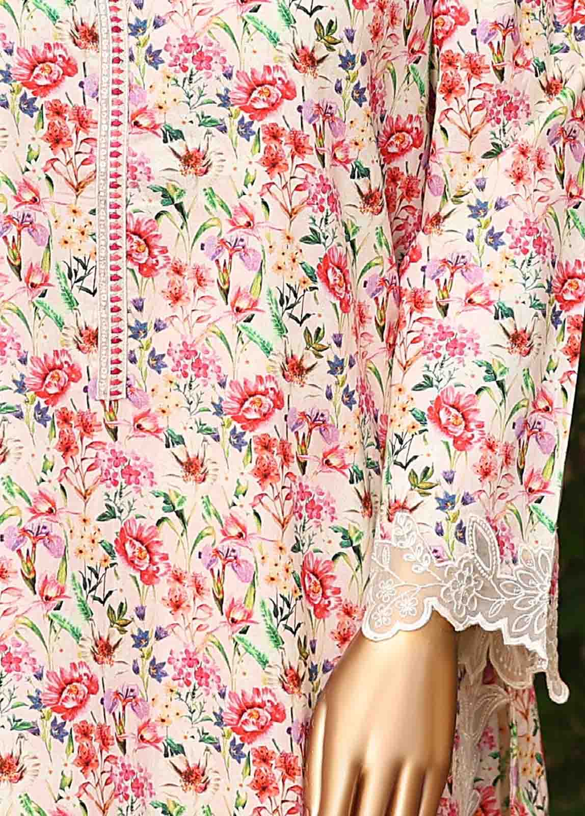 Bin Saeed Fabric - WCKE-016-3 Piece Embroidered Stitched Suit