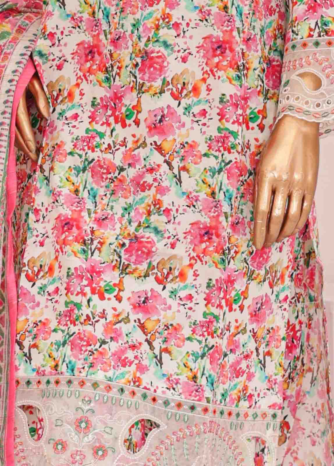 Bin Saeed Fabric - WCKE-017-3 Piece Embroidered Stitched Suit