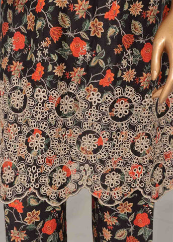 Bin Saeed Fabric - WCKE-019 C-3 Piece Chikankari Stitched Suit
