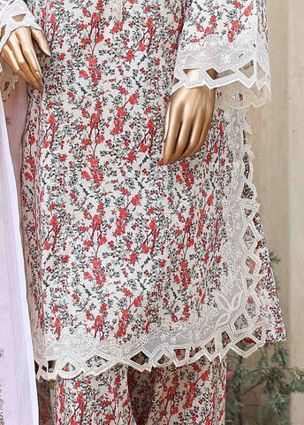 Bin Saeed Fabric - WCKE-021-3 Piece Embroidered Stitched Suit