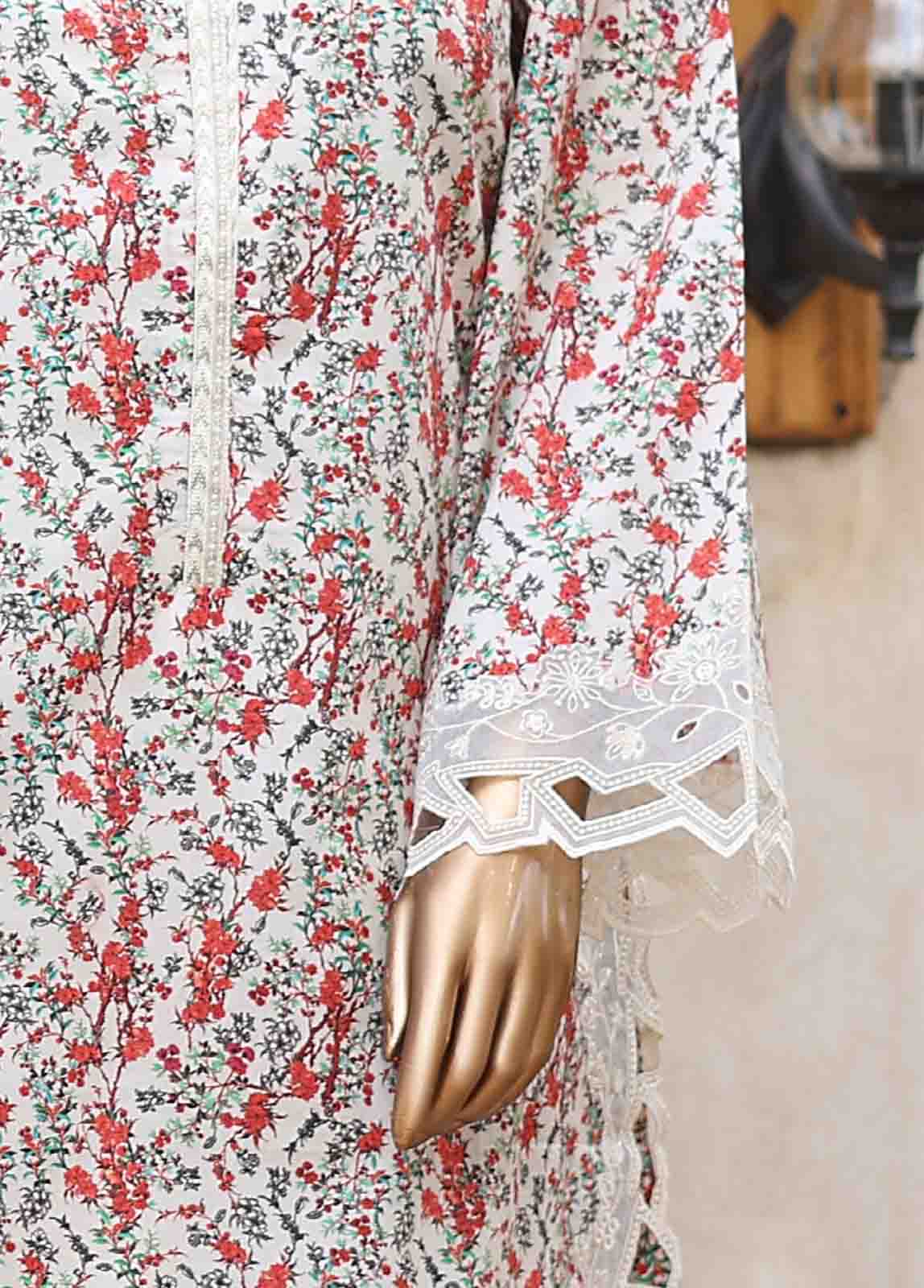 Bin Saeed Fabric - WCKE-021-3 Piece Embroidered Stitched Suit