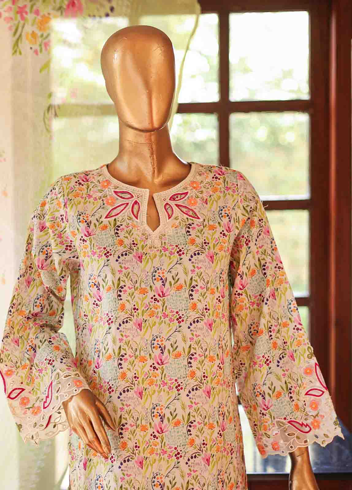 Bin Saeed Fabric - WCKE-022-3 Piece Embroidered Stitched Suit