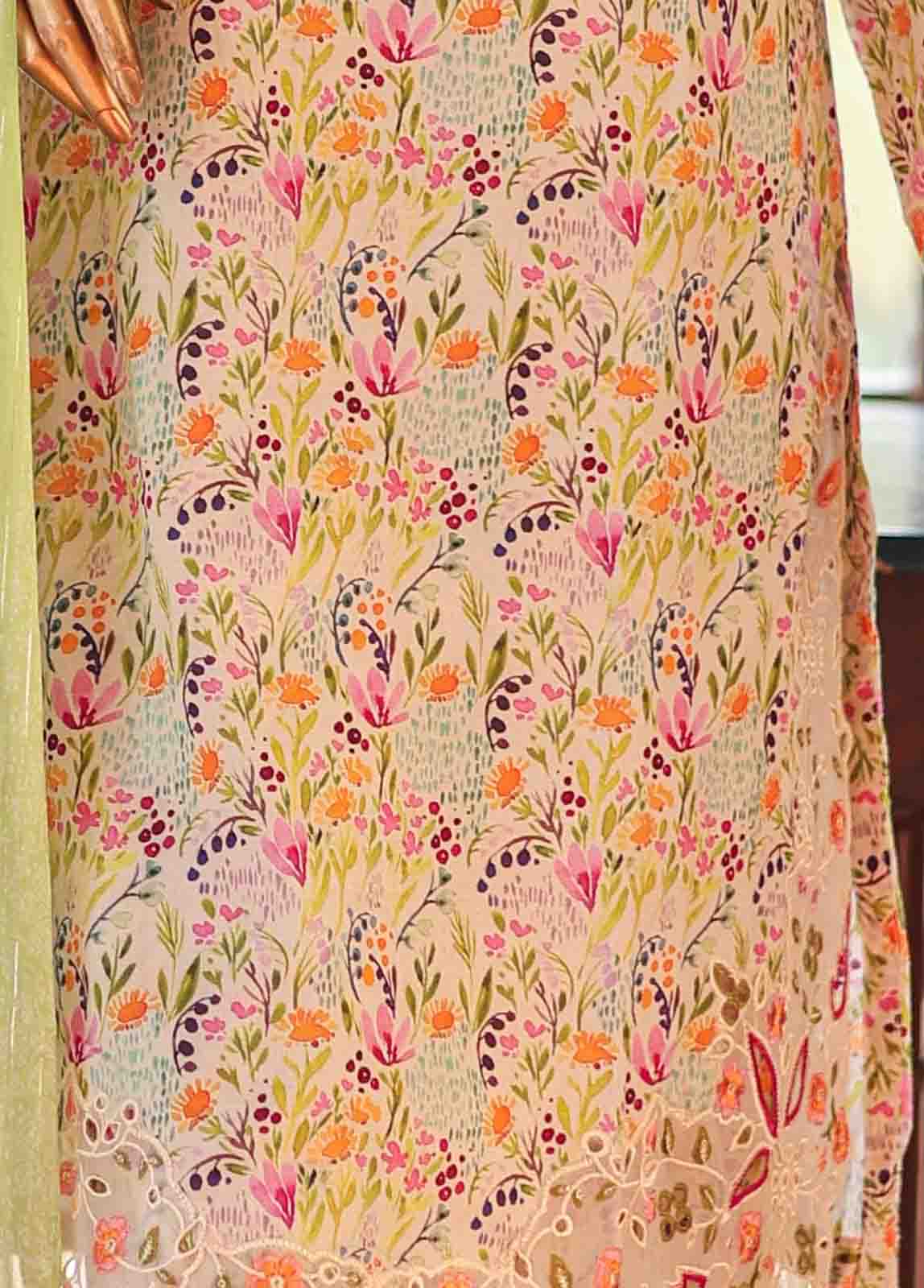 Bin Saeed Fabric - WCKE-022-3 Piece Embroidered Stitched Suit