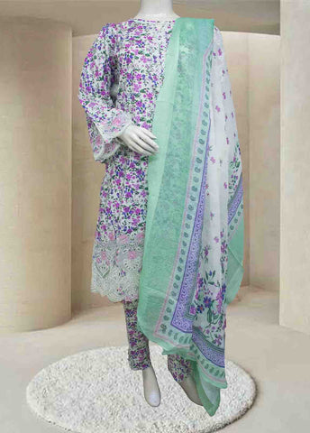 Bin Saeed Fabric - WCKE-023- 3 Piece Embroidered Stitched Suit