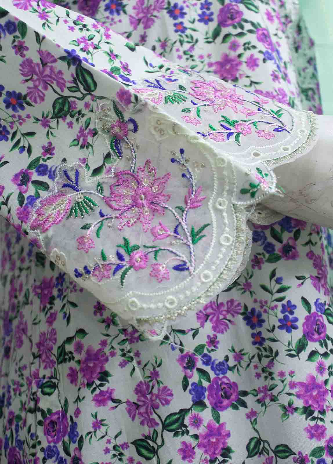 Bin Saeed Fabric - WCKE-023- 3 Piece Embroidered Stitched Suit