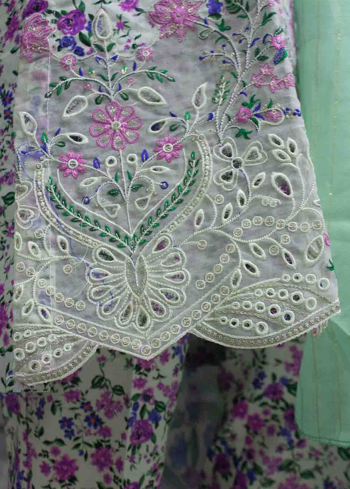 Bin Saeed Fabric - WCKE-023- 3 Piece Embroidered Stitched Suit