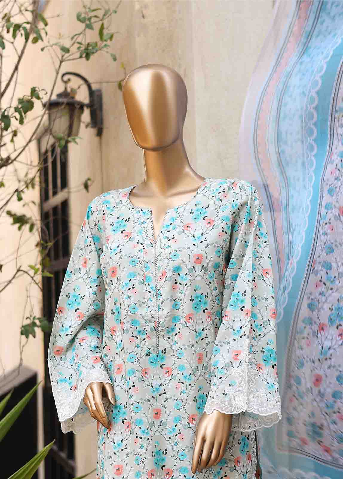 Bin Saeed Fabric - WCKE-025-3 Piece Embroidered Stitched Suit