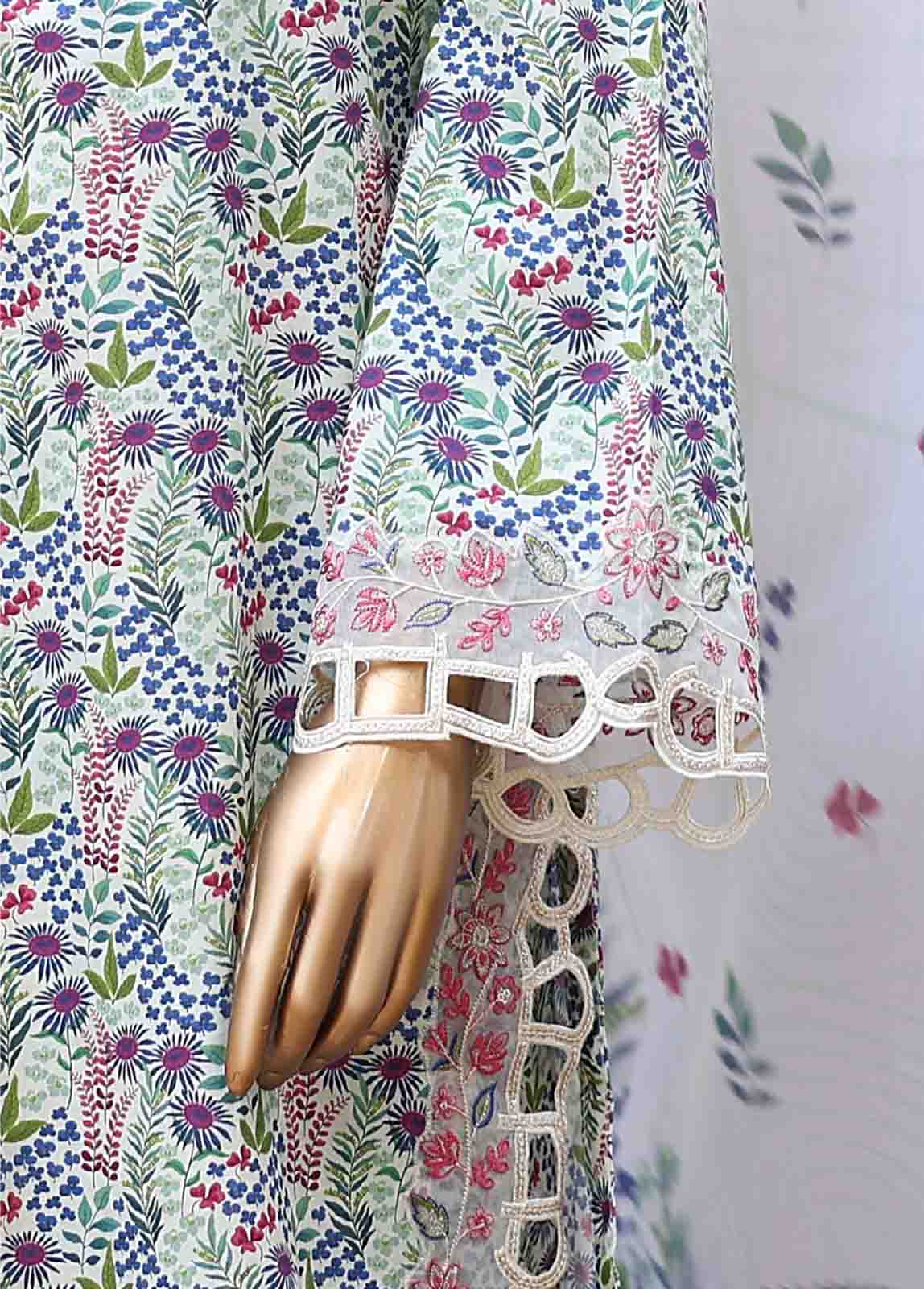 Bin Saeed Fabric - WCKE-025-3 Piece Embroidered Stitched Suit