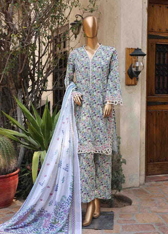 Bin Saeed Fabric - WCKE-025-3 Piece Embroidered Stitched Suit