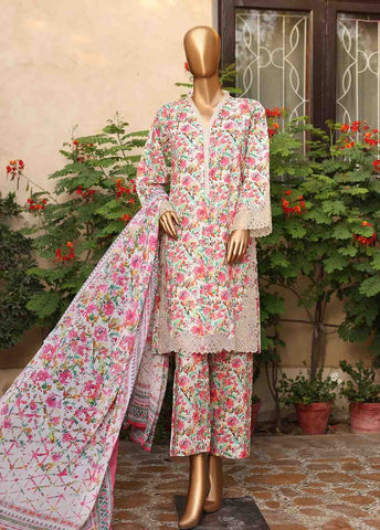 Bin Saeed Fabric - WCKE-026-3 Piece Embroidered Stitched Suit