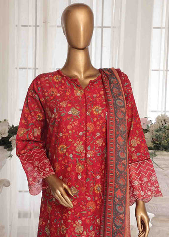 Bin Saeed Fabric - WCKE-026 C-3 Piece Chikankari Stitched Suit