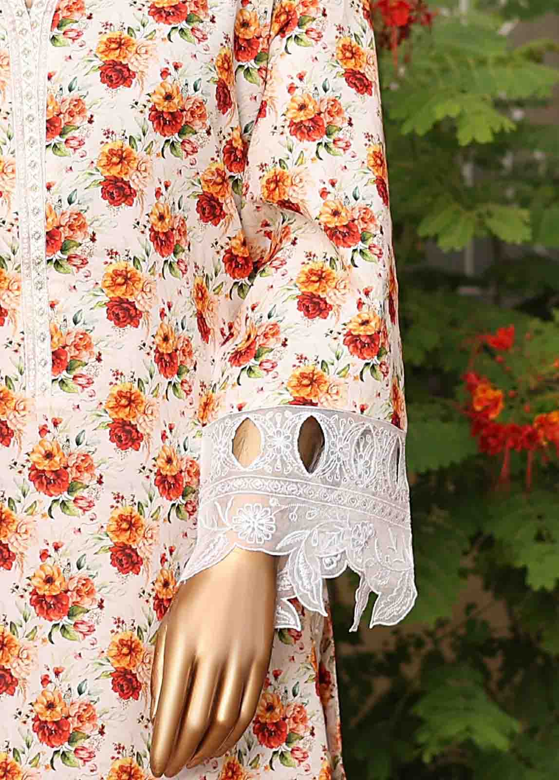 Bin Saeed Fabric - WCKE-028-3 Piece Embroidered Stitched Suit