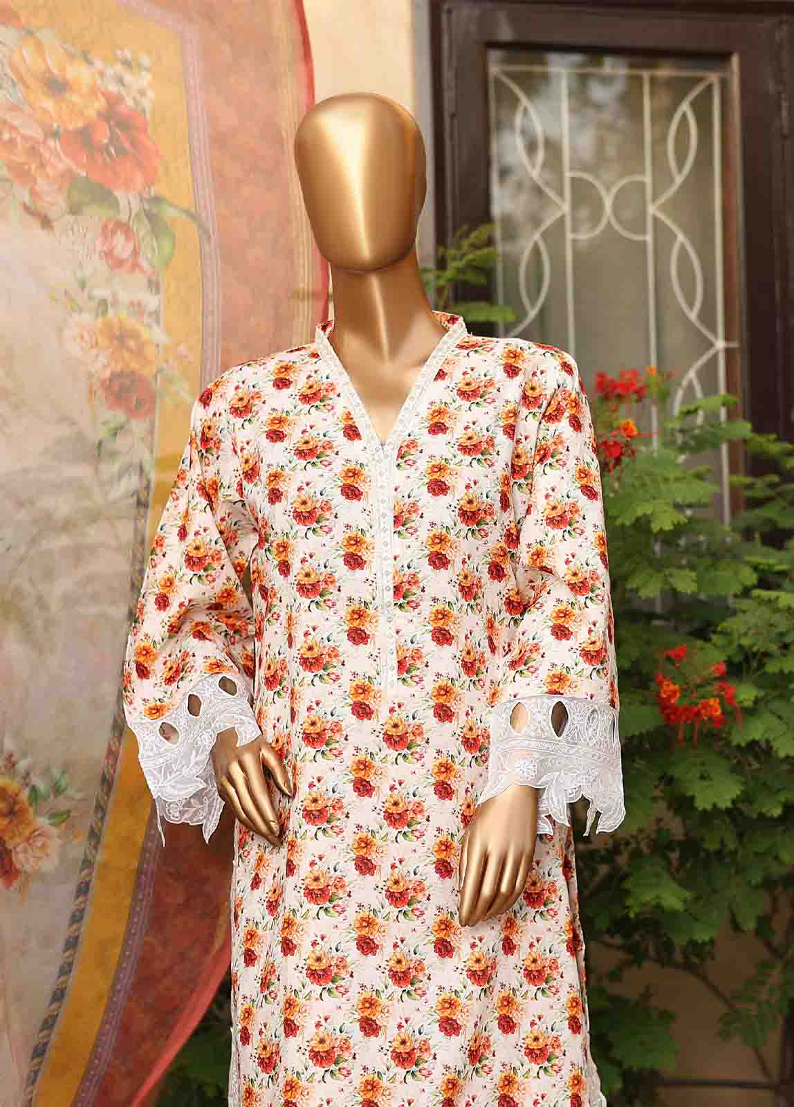 Bin Saeed Fabric - WCKE-028-3 Piece Embroidered Stitched Suit