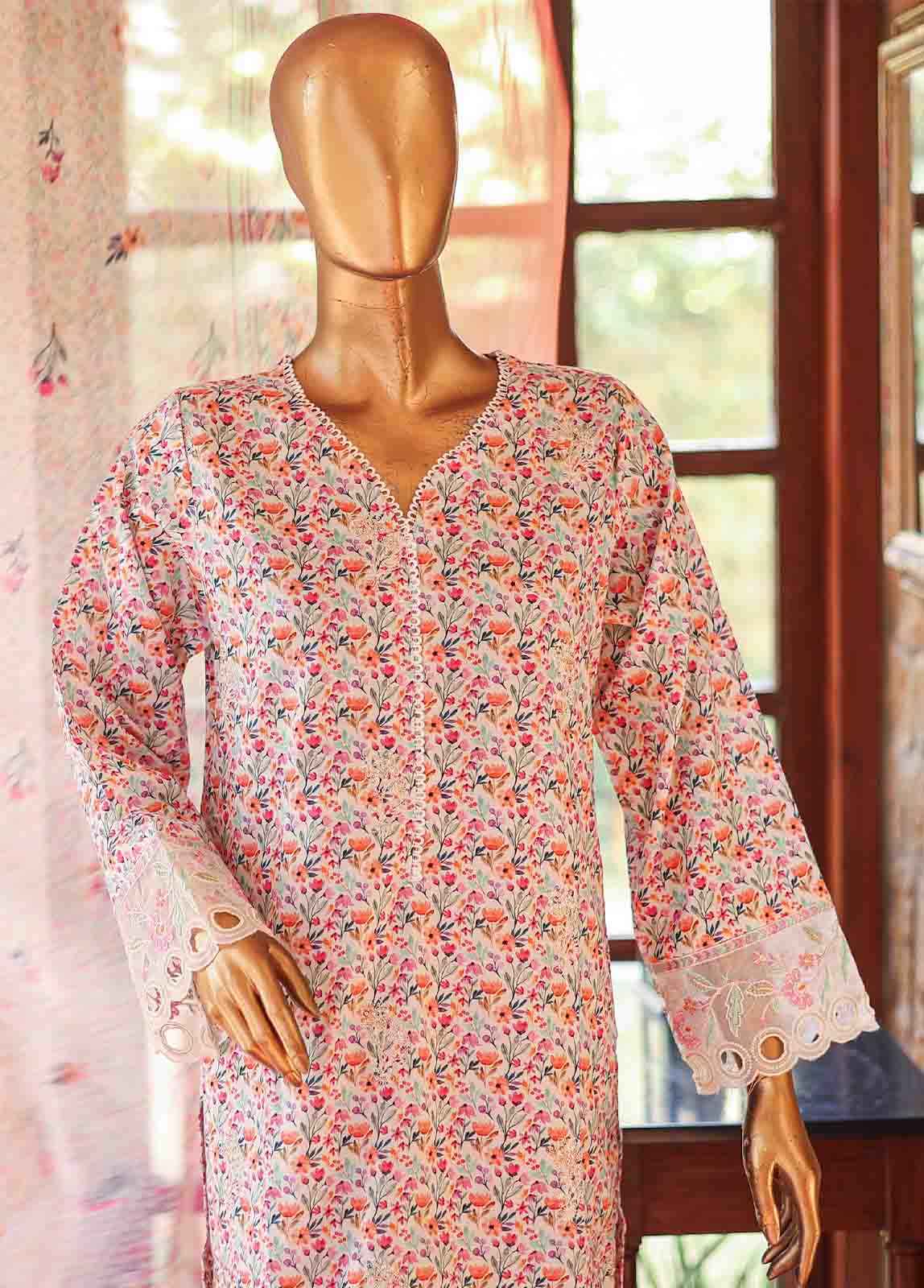 Bin Saeed Fabric - WCKE-029-3 Piece Embroidered Stitched Suit