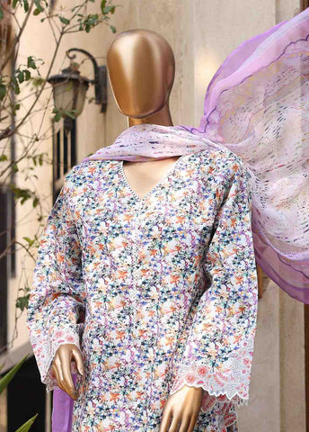 Bin Saeed Fabric - WCKE-031-3 Piece Embroidered Stitched Suit