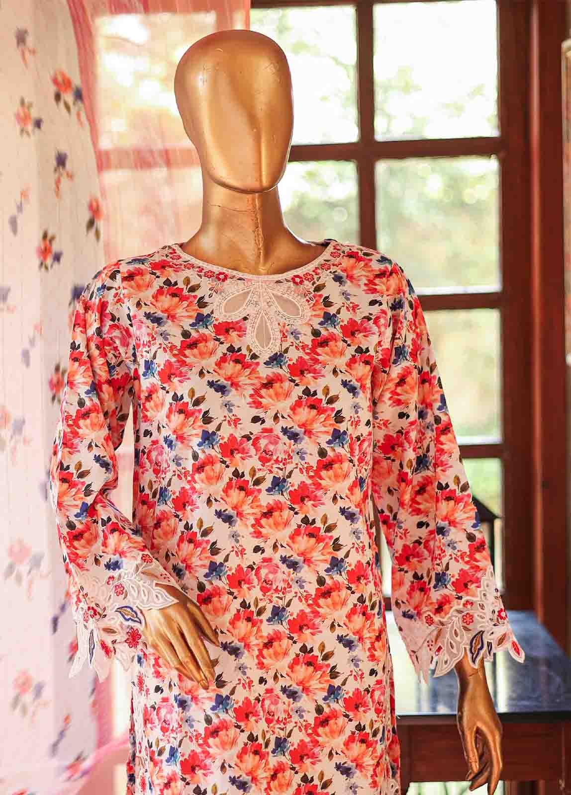 Bin Saeed Fabric - WCKE-032-3 Piece Embroidered Stitched Suit