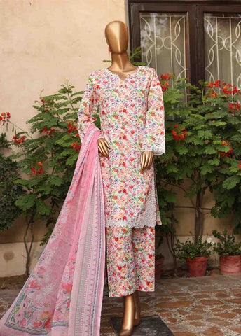 Bin Saeed Fabric - WCKE-034-3 Piece Embroidered Stitched Suit