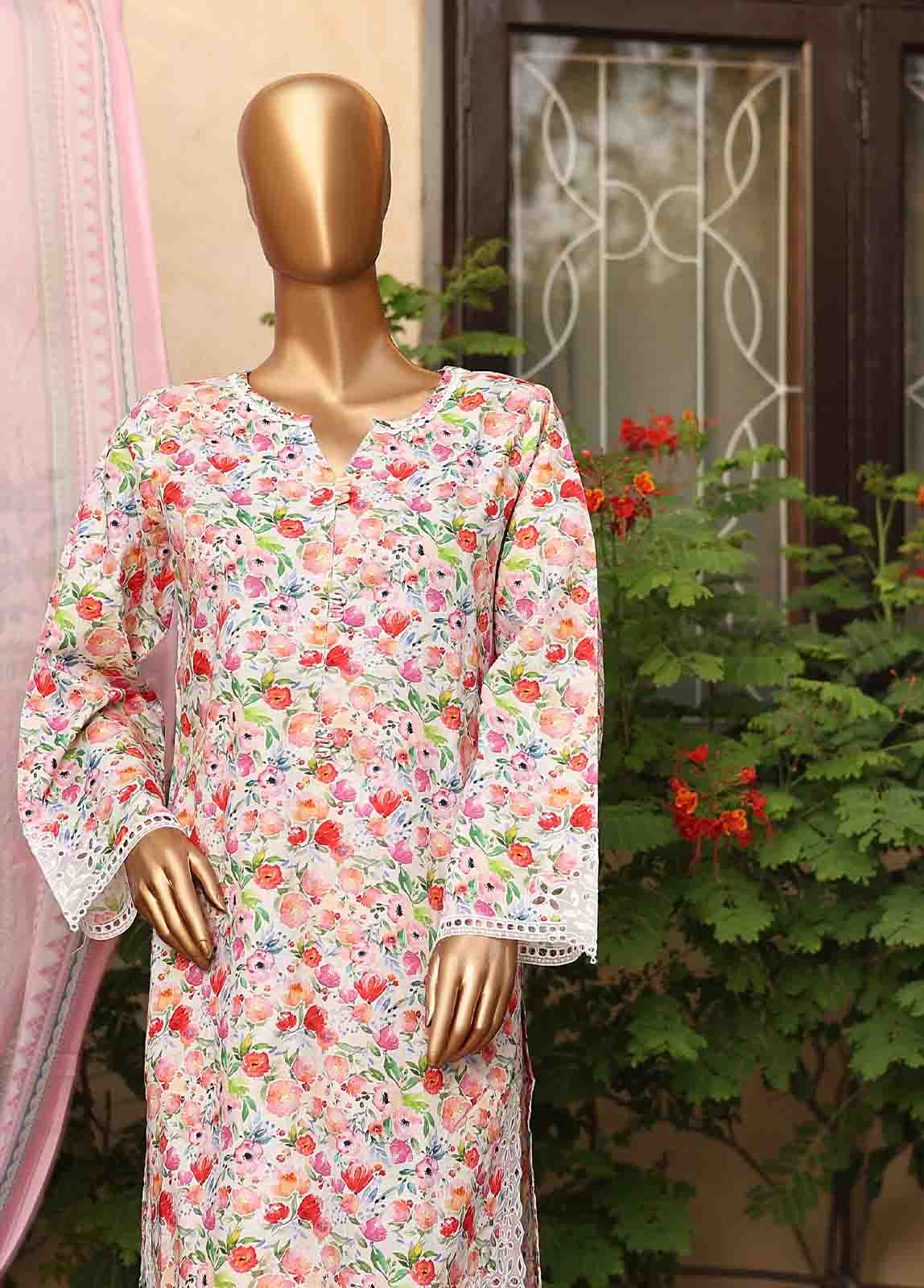 Bin Saeed Fabric - WCKE-034-3 Piece Embroidered Stitched Suit