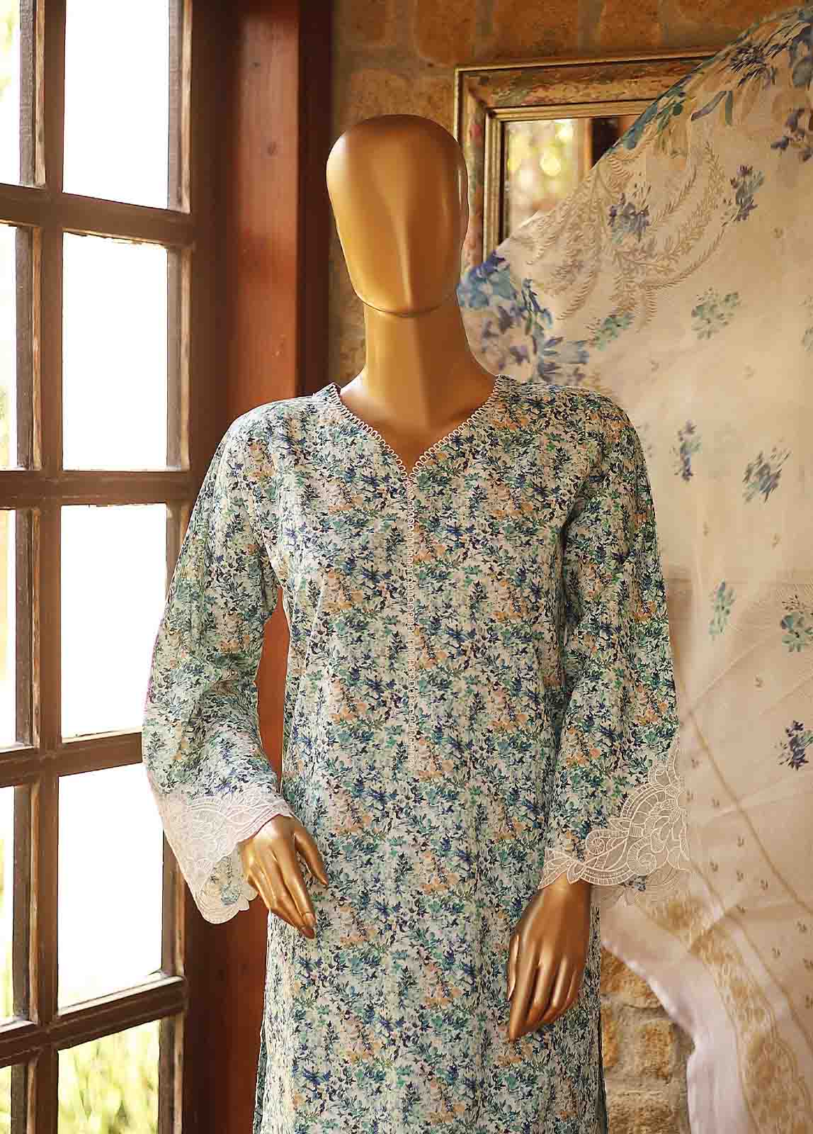 Bin Saeed Fabric - WCKE-035-3 Piece Embroidered Stitched Suit